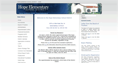 Desktop Screenshot of hopeschooldistrict.org