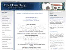 Tablet Screenshot of hopeschooldistrict.org